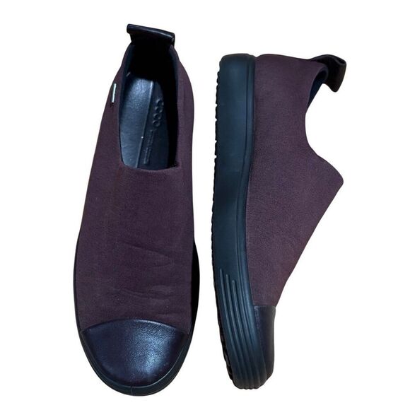 ECCO Women's Soft 7 Gore-tex Slip on Burgundy Women’s Slip On Sneaker size 9 - Picture 2 of 9